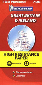 Carte Indéchirable #798 Grande Bretagne & Irlande