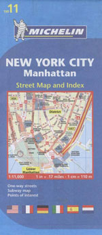 Carte #11 Ville de New York City