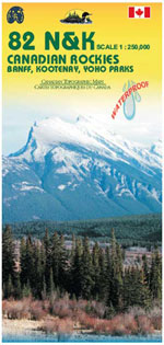 Canadian Rockies (82 J, K, N, & O) - Rocheuses Canadiennes