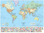 Carte Le Monde politique (plastifiée)