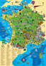 Carte de France Illustrée Pour Enfants