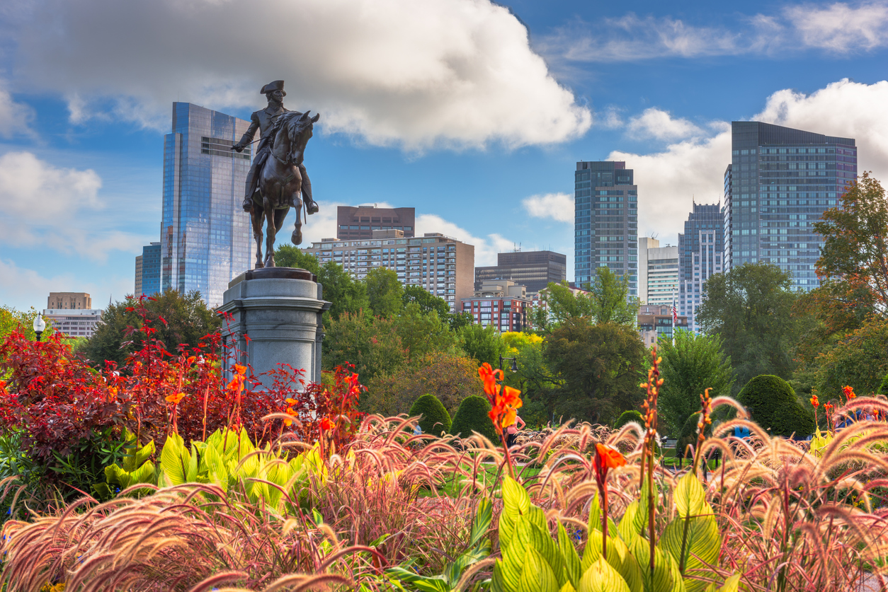George Washington Monument au Public Garden à Boston | © iStock / Sean Pavone
