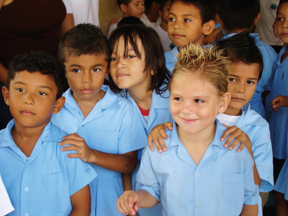 Les écoliers au Costa Rica