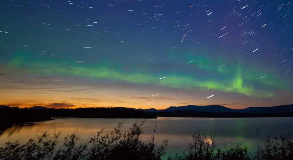 Une aurore boréale dans le nord de l'Alberta | © Dreamstime.com/Stephan Pietzko,
