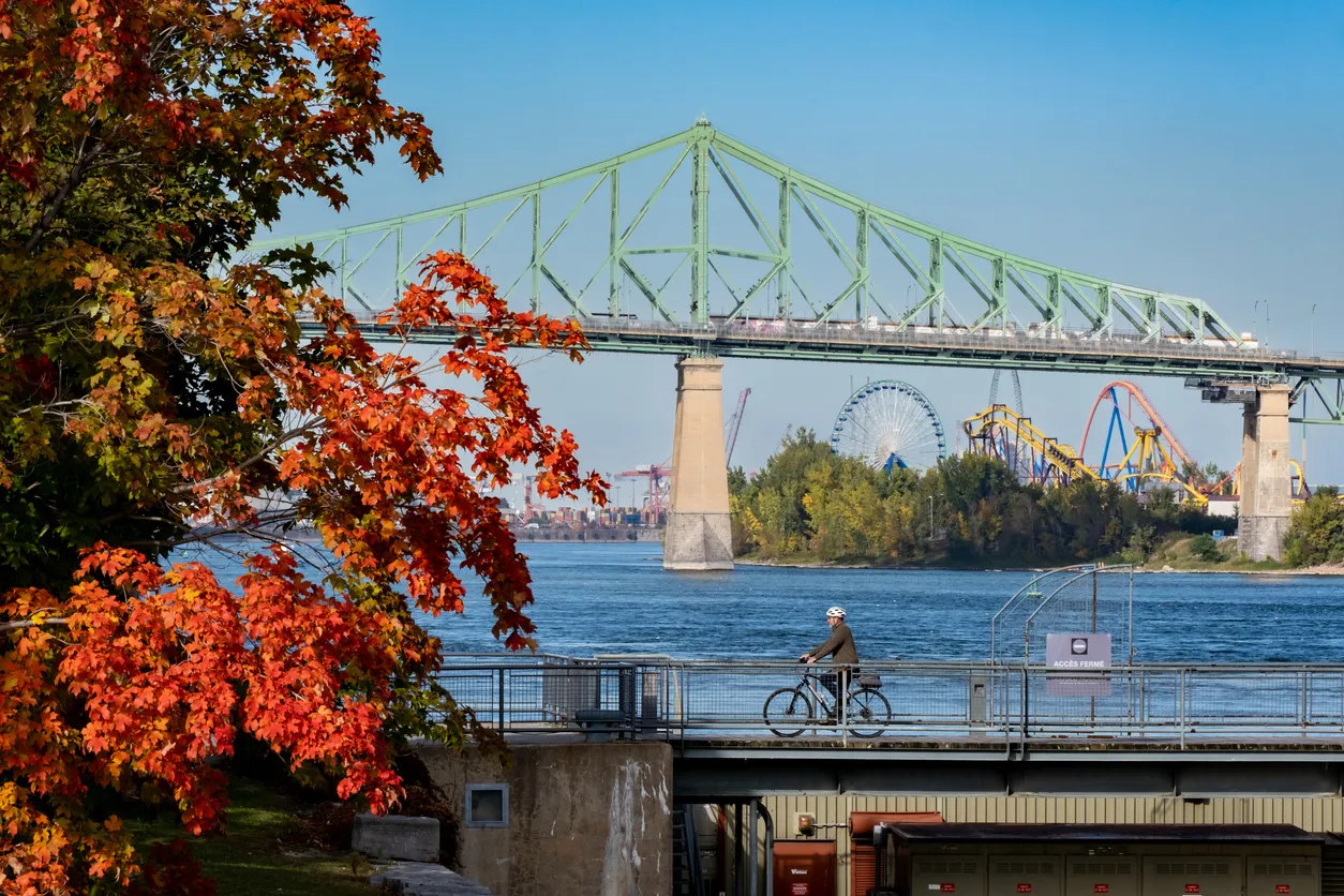 Le pont Jacques-Cartier et le fleuve Saint-Laurent à Montréal © iStock /  Marc Bruxelle