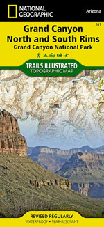 National Geographic Grand Canyon Map