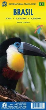 Brazil-Brésil Travel Reference Map 7th Ed. 2020 (Wp)