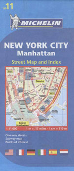 Carte #11 Ville de New York City