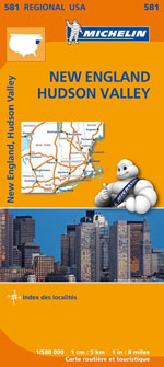 Carte #581 Nouvelle-Angleterre - New England & Hudson