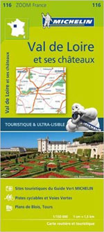 Carte Zoom #116 Carte Val de Loire et Ses Châteaux