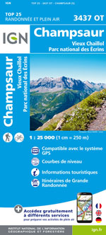 Ign Top 25 #3437 Ot Champsaur, Parc National des Écrins