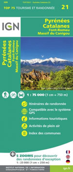Ign Top 75 Pyrénées Catalanes, Font Romeu, Canigou