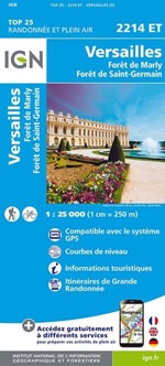 Ign Top 25 #2214 et Versailles, Forêts de Marly & St-Germain