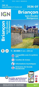 Ign Top 25 #3536 Ot Briançon, Serre-Chevalier, Montgenèvre
