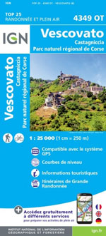 Ign Top 25 #4349 Ot Vescovato, Castagniccia, Pnr de Corse