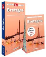Bretagne : 3 en 1 : Guide, Atlas, Carte Laminée
