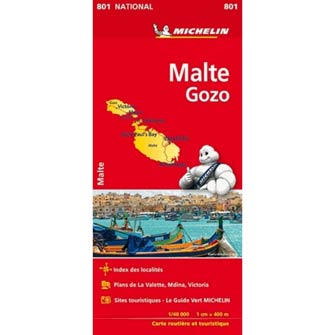 Carte Michelin Malta - Malte 801