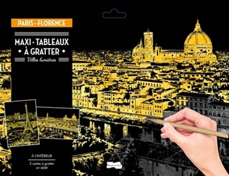 Maxi-Tableaux à Gratter : Paris-Florence