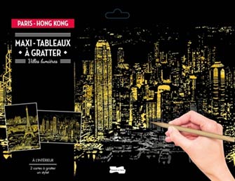 Maxi-Tableaux à Gratter : Paris-Hong Kong