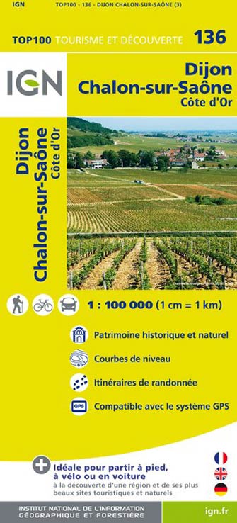 Ign Top 100 #136 Dijon, Chalon-sur-Saône, Côte d