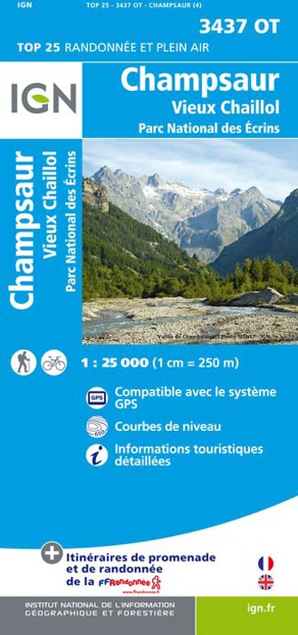 Ign Top 25 #3437 Ot Champsaur, Parc National des Écrins