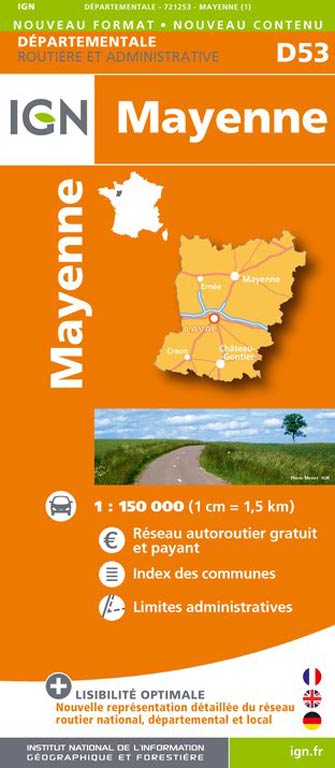 Ign Département #53 Mayenne