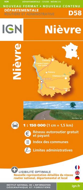Ign Département #58 Nièvre
