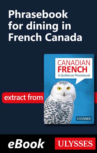 Phrasebook for dining in French Canada