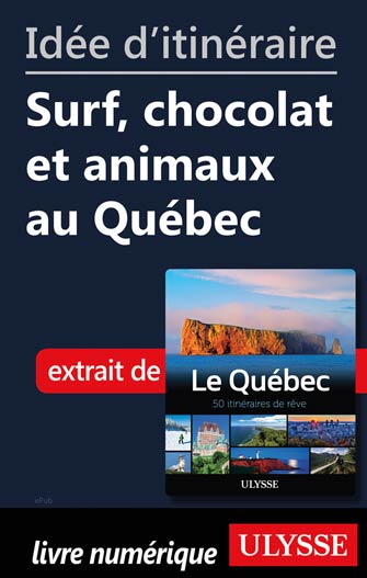 Idée d'itinéraire - Surf, chocolat et animaux au Québec