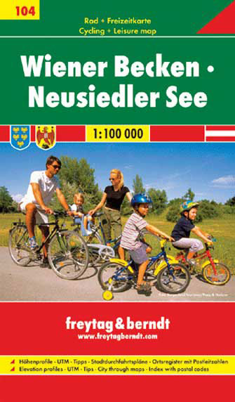 Wiener Becken & Neusiedler See (Carte Cycliste-Cycling Map)