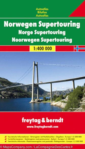 Atlas Routier Norvège - Norway Road Atlas