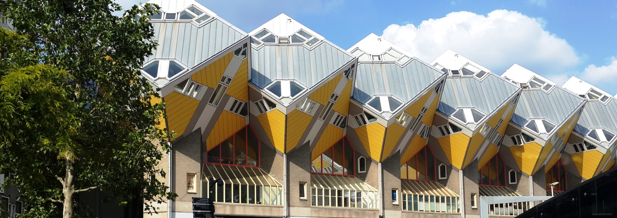 Les maisons cubiques de Rotterdam, Pays-Bas. © Daniel Desjardins