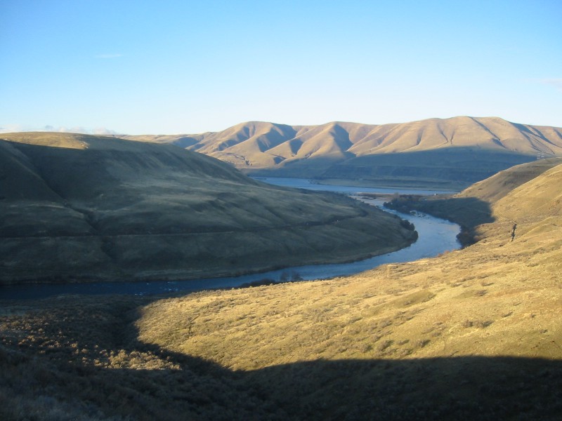 La rivière Deschutes à sa confluence avec le fleuve Columbia.Par Pete Forsyth, Wiki Strategies, CC BY 4.0, 