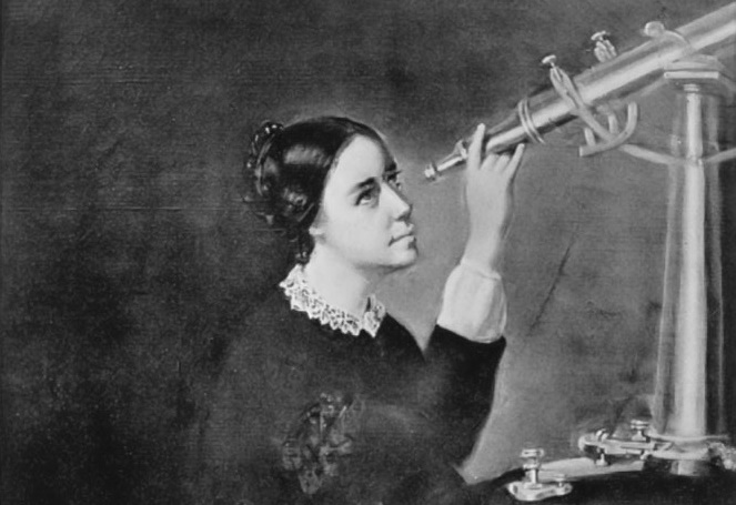 Maria Mitchell, un portrait de H. Dassell, 1851. Domaine public.