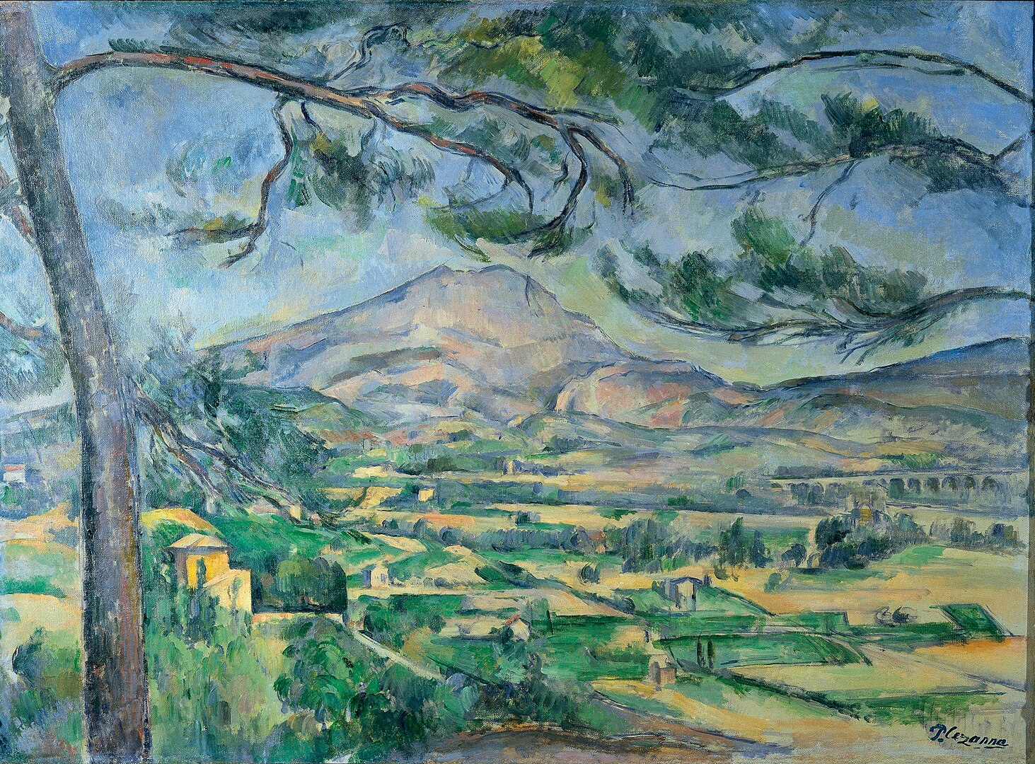 La Montagne Sainte-Victoire au grand pin par Paul Cézanne