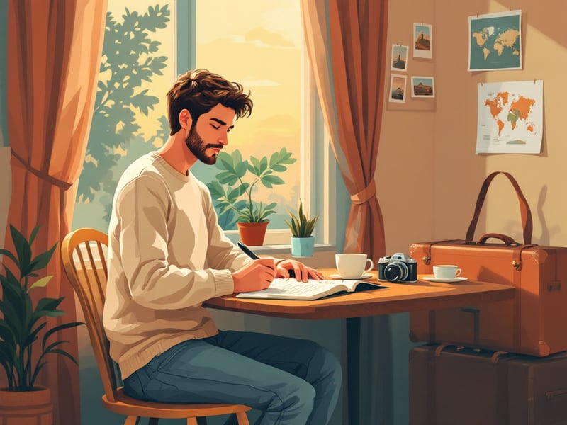 Écrire son journal de voyage au jour le jour...