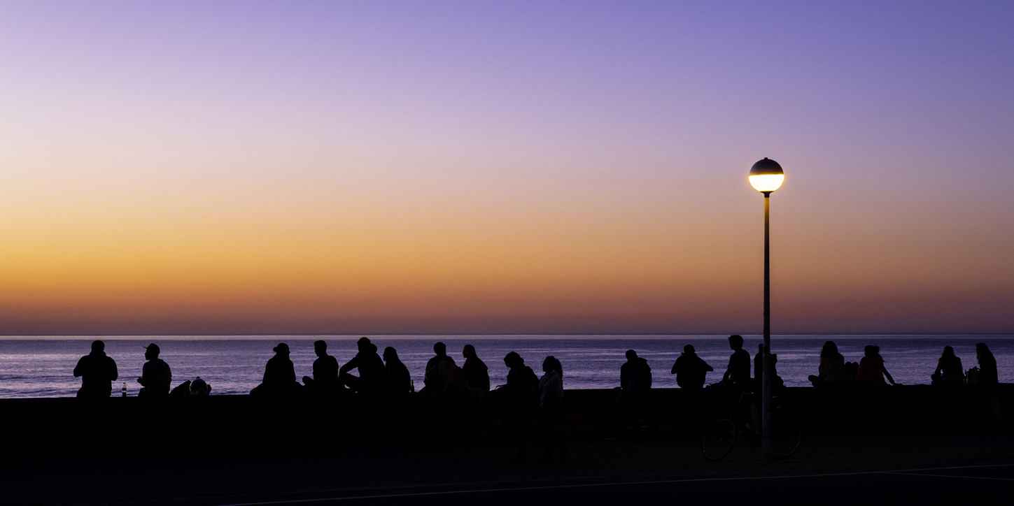 Coucher de soleil à San Sebastian, pays basque espagnol.  ©  iStock / Credit:poliki