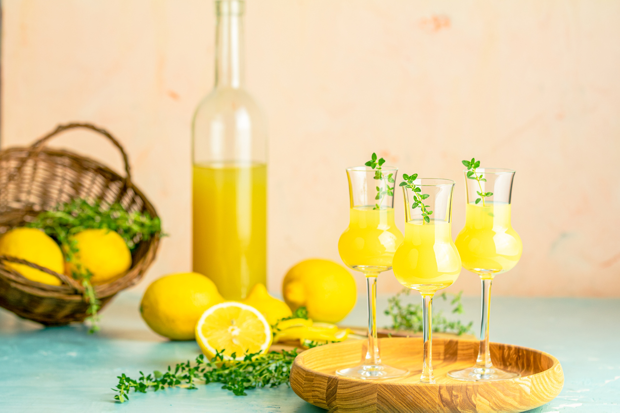 Citrons de Sorrento et limoncello