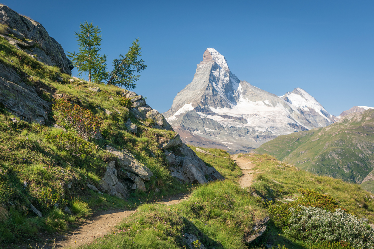 Europaweg près de Zermatt dans les Alpes suisses.  © iStock / Bartek Naprawa