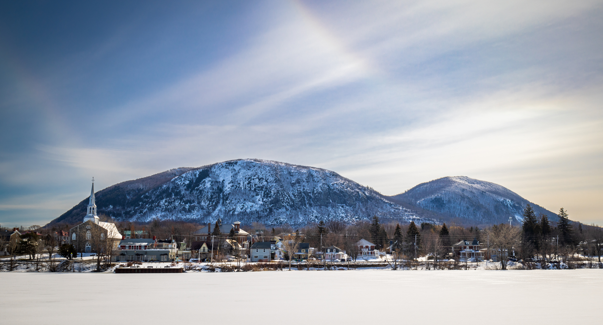 Saint-Hilaire en Montérégie, en hiver, au Québec © iStock / Eric Santin