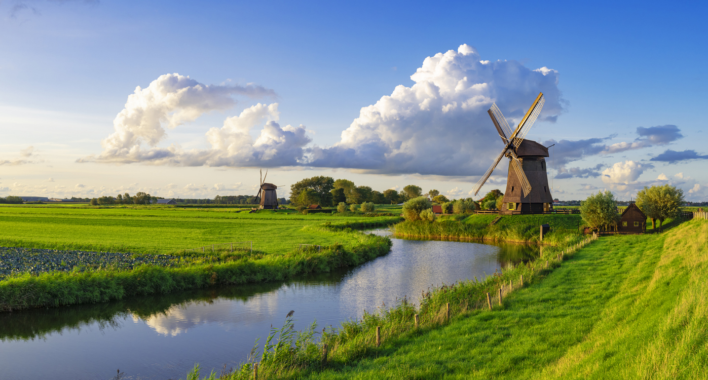 Les polders aux Pays-Bas
