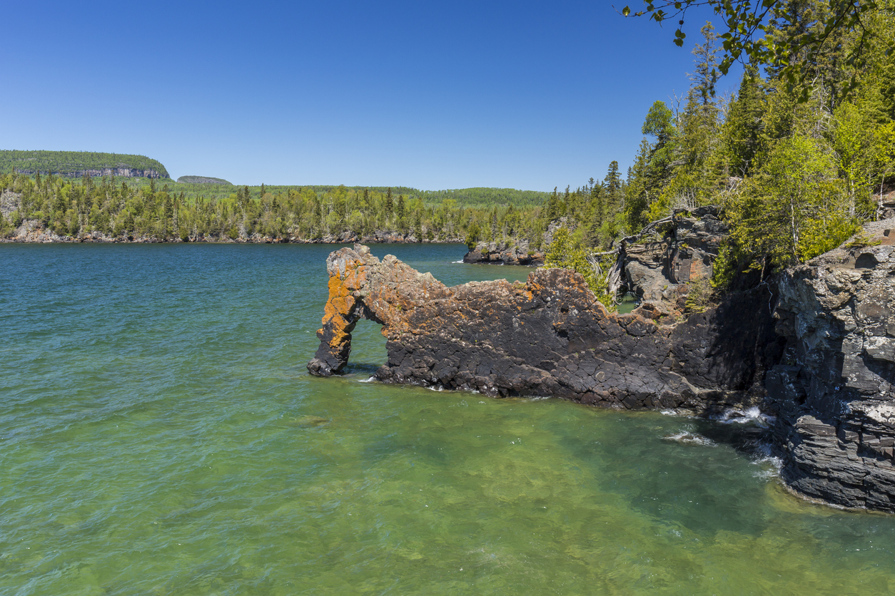 Le géant endormi du Sleeping Giant Provincial Park en Ontario