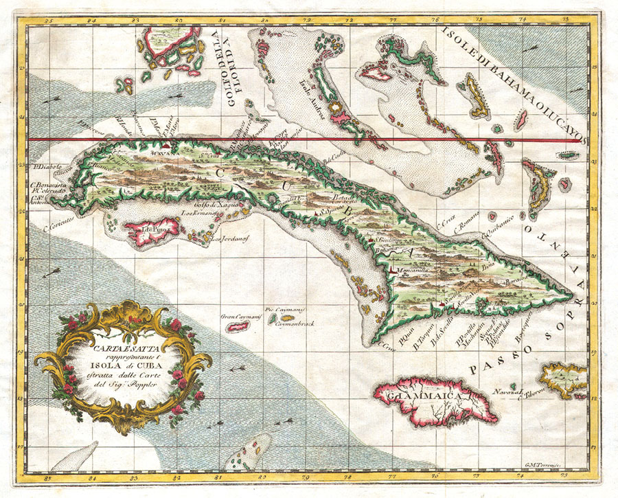 1763_Terreni_-_Coltellini_Map_of_Cuba_and_Jamaica_-_Geographicus_-_Cuba-terrini-1763.tif