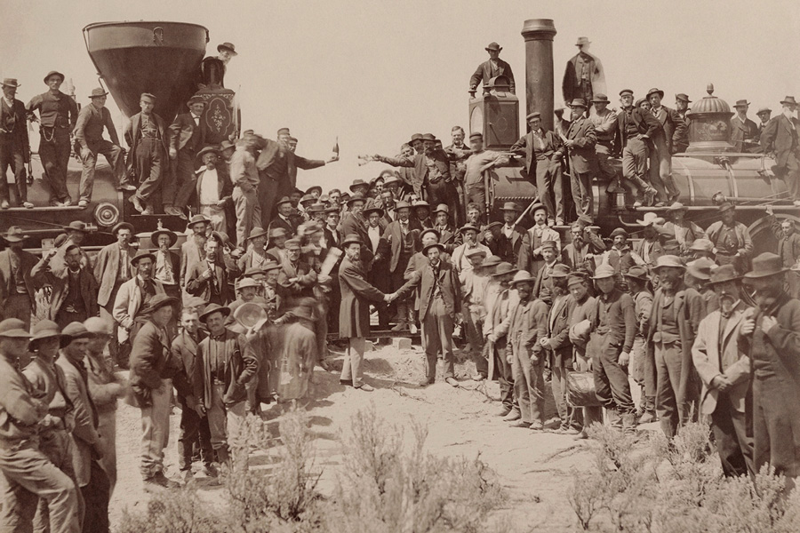 laying_of_last_rail_Union_Pacific_Railroad.TIF