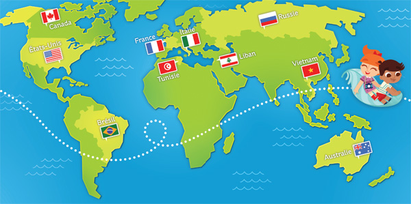 Lulu, Lila et la plume qui plane - une initiation au voyage