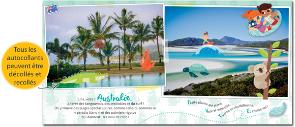 Lulu, Lila et la plume qui plane - une initiation au voyage