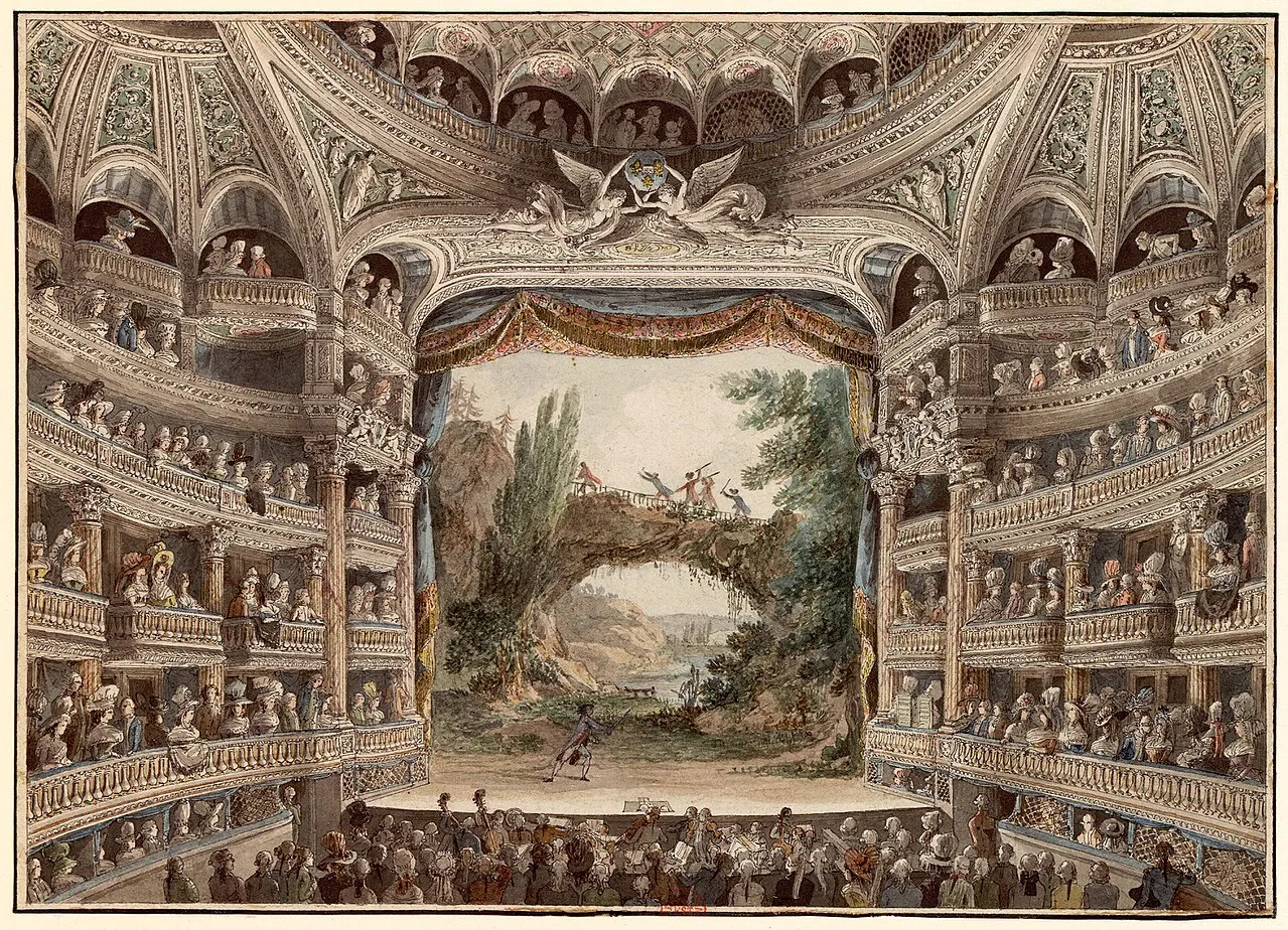 L'Intérieur de la Comédie-Française en 1790 (Photo : domaine public)
