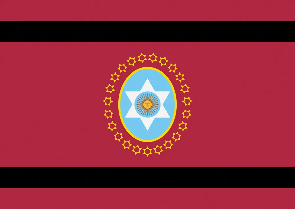 Le drapeau de Salta.
Crédit:	©Students of Nicolás Avellaneda School of Salta (Vector graphics by Gorivero)