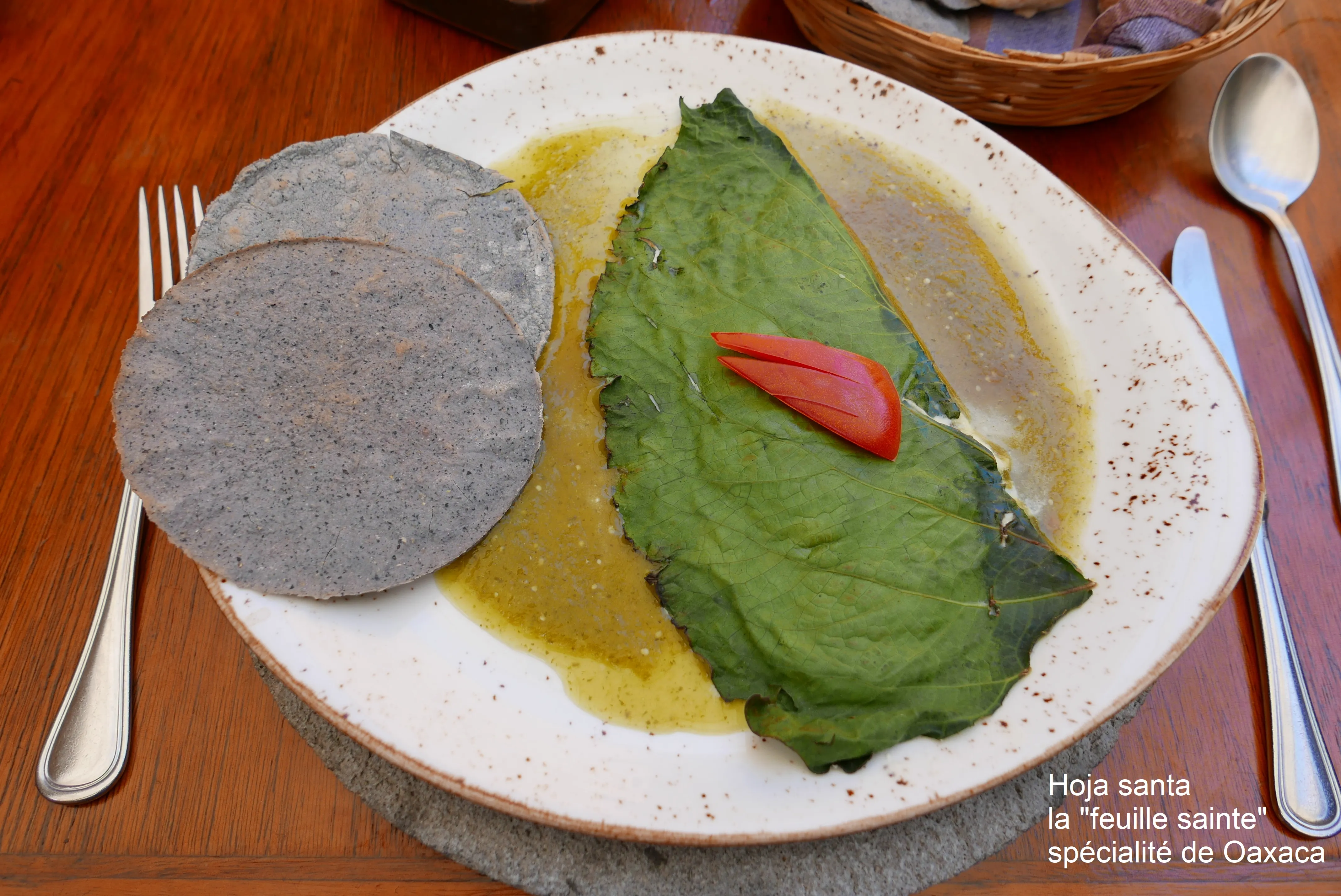 La hoja santa, une spécialité de Oaxaca. Photo © Marc Rigole
