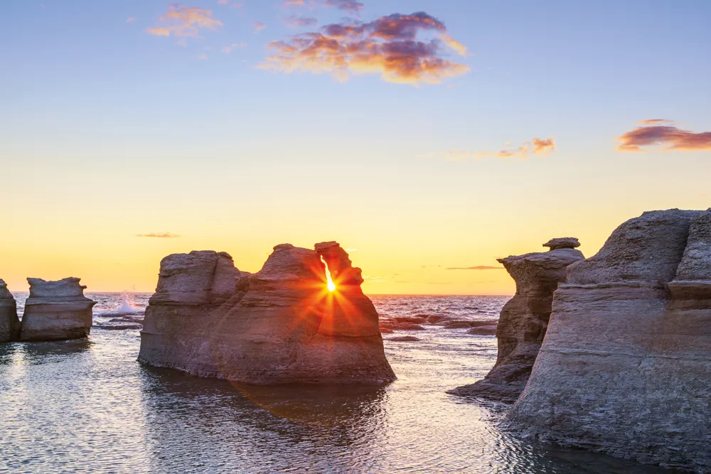 Les monolithes de la réserve de parc national de l’Archipel-de-Mingan  
©iStockphoto.com/gqxue  
